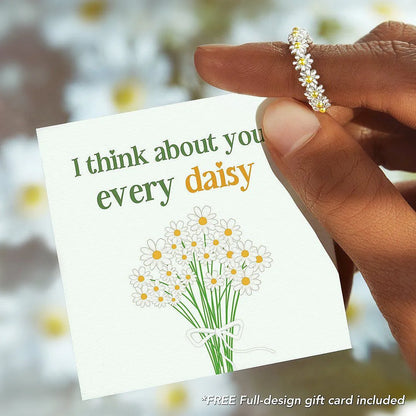 Vintage Daisy Rings cute Flower Ring