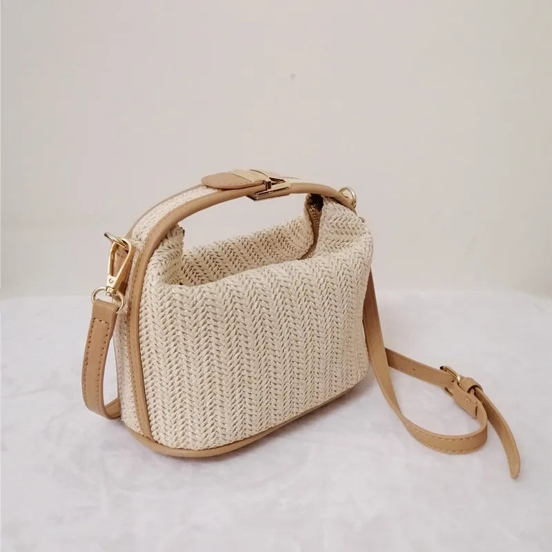 Straw Crossbody Bag/ Fashion Bohemian Small Knitting Summer Purse