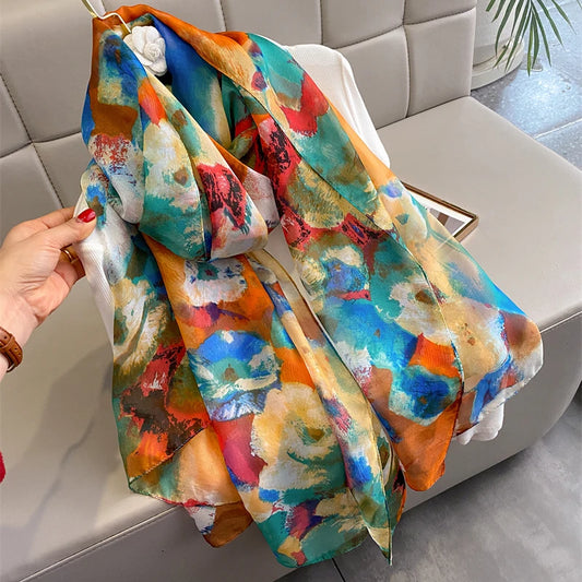 Summer Silk Thin scarf