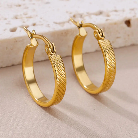 Geometric Hoop Earrings Set